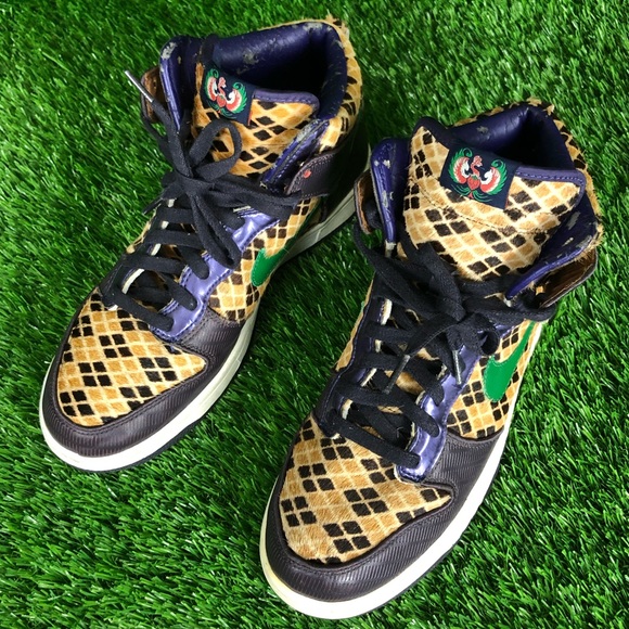 RARE Nike Dunk High Premium Samurai Horse Hair Sneakers Size 10.5 - Picture 10 of 12